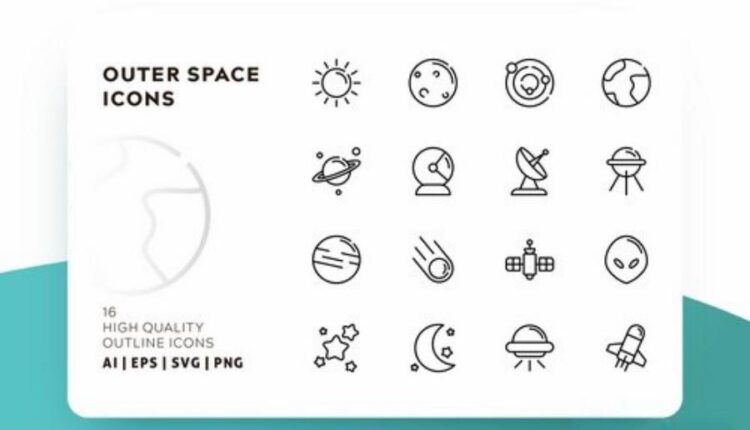 مجموعه آیکون های خطی با رنگ   FLAT ICONS BUNDLE