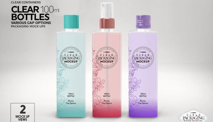 موکاپ بسته بندی ظروف شیشه ای   10 Clear Container Packaging Mockups