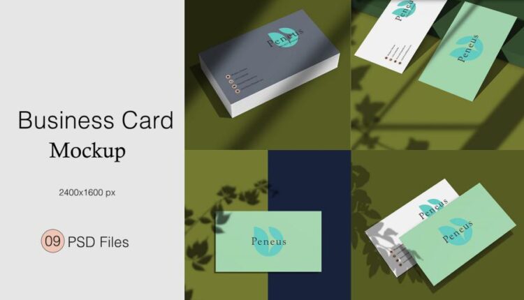 موکاپ کارت ویزیت   Business Card Mockup