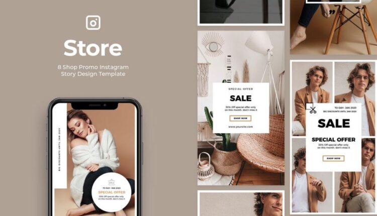 قالب های آماده استوری اینستاگرام   Fashion Instagram Story