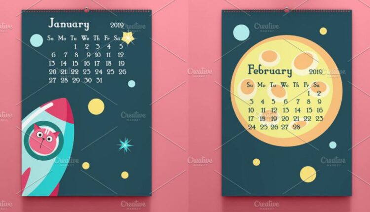 تقویم برای کودکان و نوجوانان   Space Calendar