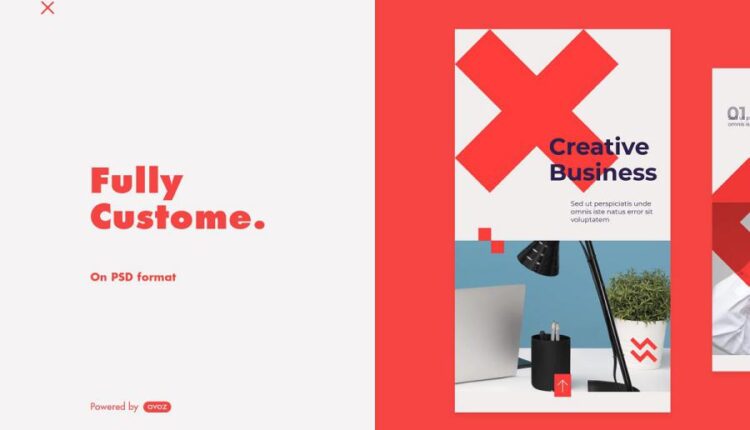 قالب آماده مدرن پست و استوری اینستاگرام   Instagram Story