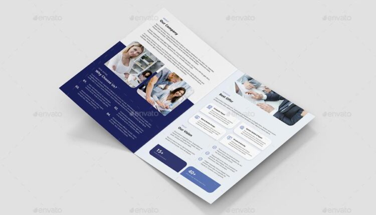 فایل لایه باز کاتالوگ شرکت کامپیوتری   Brochure IT Services