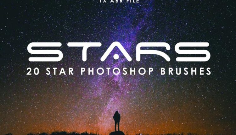 20 براش ستاره آسمان   Star Photoshop Brushes