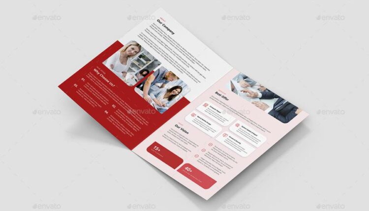 فایل لایه باز کاتالوگ شرکت کامپیوتری   Brochure IT Services