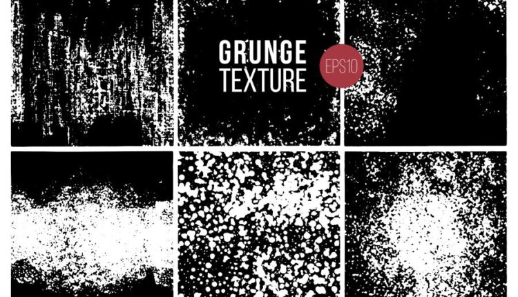 10 وکتور زیبای بافت خراش دار   textured black scratches