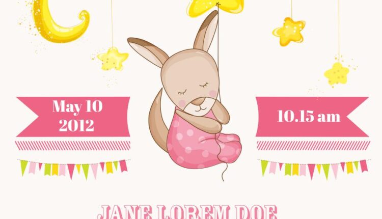 وکتور های فانتزی کودکانه   Baby Girl Sleeping With