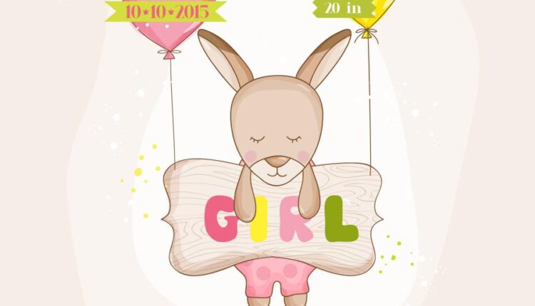 وکتور های فانتزی کودکانه   Baby Girl Sleeping With