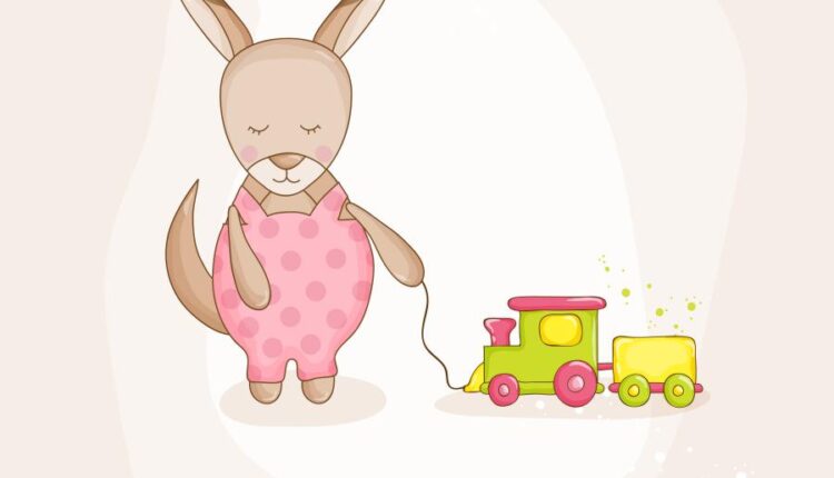 وکتور های فانتزی کودکانه   Baby Girl Sleeping With