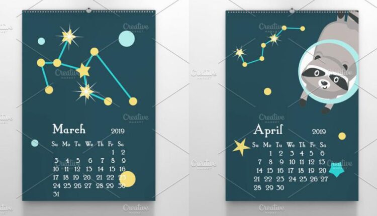 تقویم برای کودکان و نوجوانان   Space Calendar