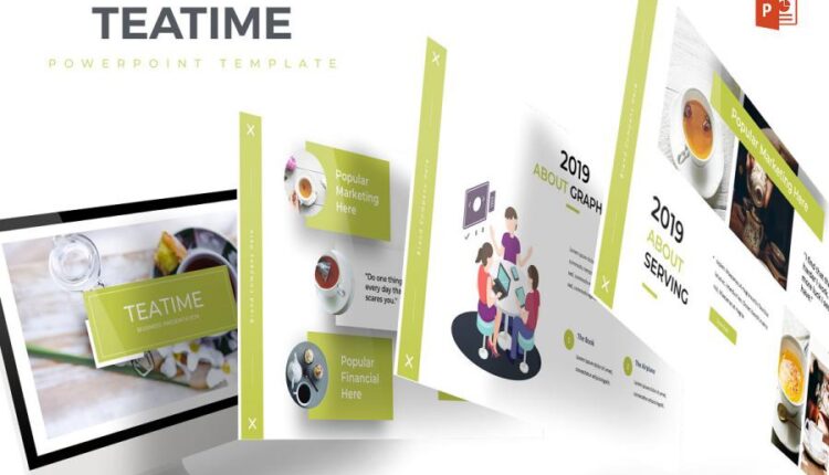 قالب آماده پاورپوینت تی تایم   Teatime Powerpoint