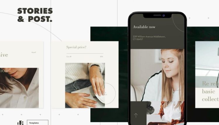 مجموعه کلاسیک قالب آماده پست و استوری اینستاگرام   Instagram