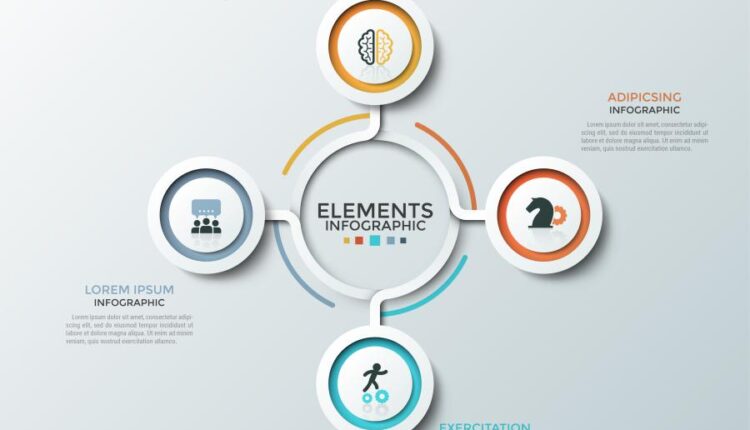 مجموعه وکتور های اینفوگرافیک   Infographic Solutions