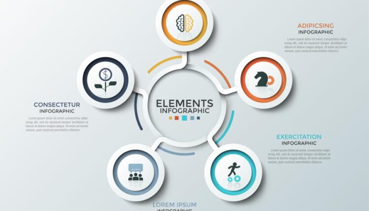 مجموعه وکتور های اینفوگرافیک   Infographic Solutions