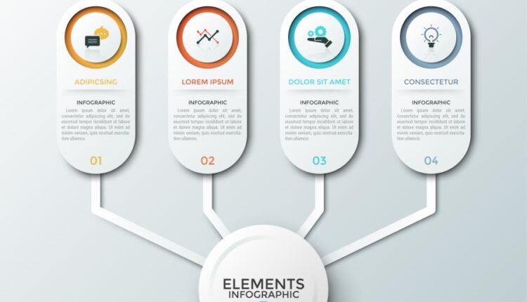 مجموعه وکتور های اینفوگرافیک   Infographic Solutions