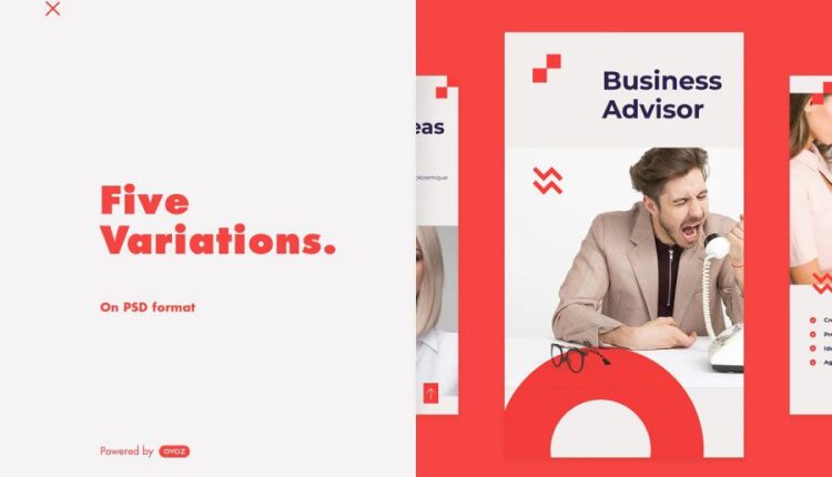 قالب آماده مدرن پست و استوری اینستاگرام   Instagram Story