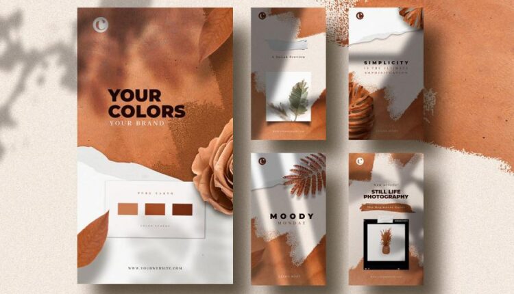 فایل لایه باز پست و استوری اینستاگرام   Social Media Templates