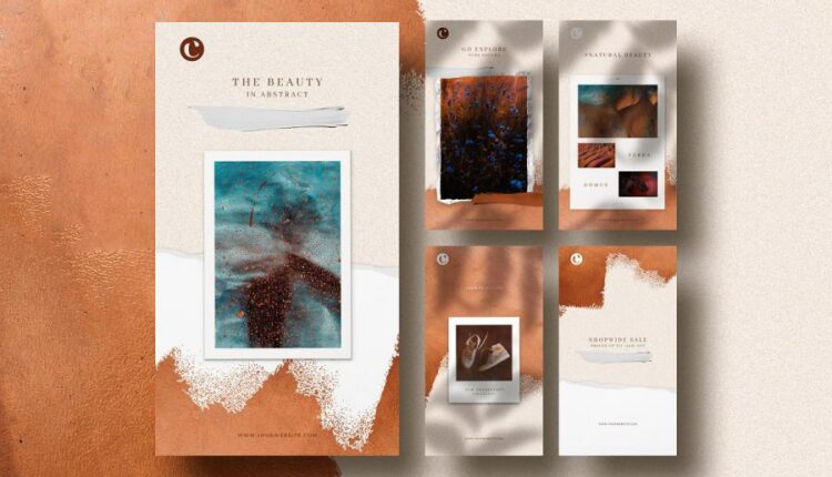 فایل لایه باز پست و استوری اینستاگرام   Social Media Templates