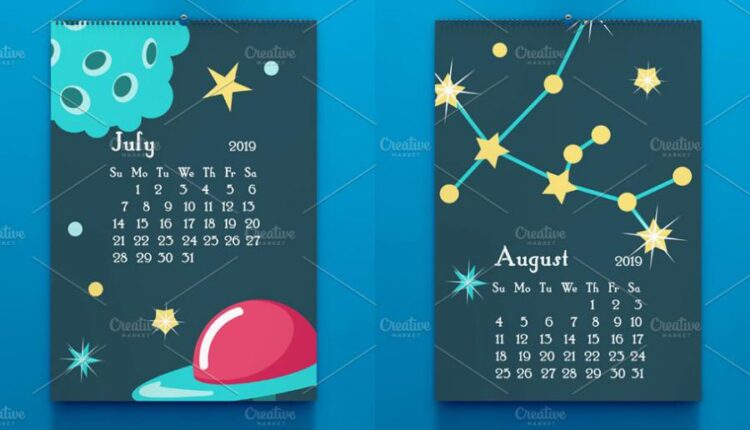 تقویم برای کودکان و نوجوانان   Space Calendar