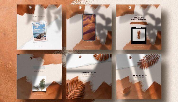 فایل لایه باز پست و استوری اینستاگرام   Social Media Templates