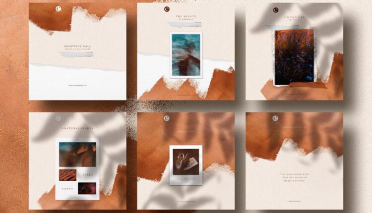 فایل لایه باز پست و استوری اینستاگرام   Social Media Templates