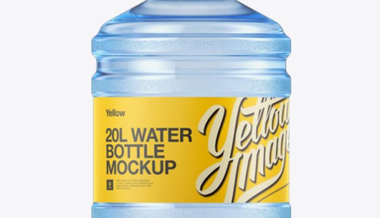 موکاپ مخزن آبسردکن 20 لیتری   Plastic Water Bottle Mockup