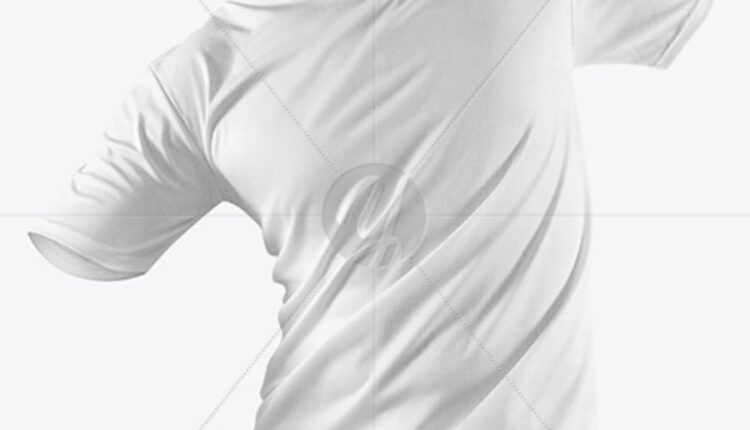 موکاپ تی شرت مردانه در حال حرکت   Men’s T Shirt Mockup