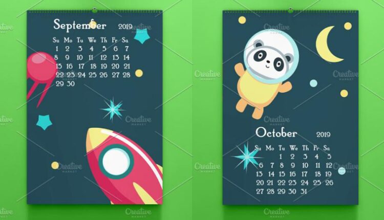 تقویم برای کودکان و نوجوانان   Space Calendar