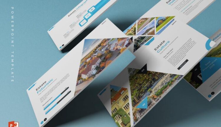 قالب آماده پاورپوینت با موضوع املاک   Estate Powerpoint