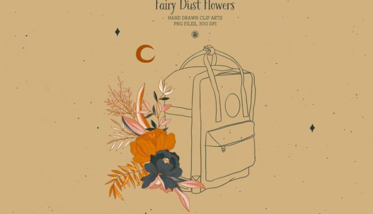 تصاویر png گل های فانتزی   Fairy Dust Flower Cliparts