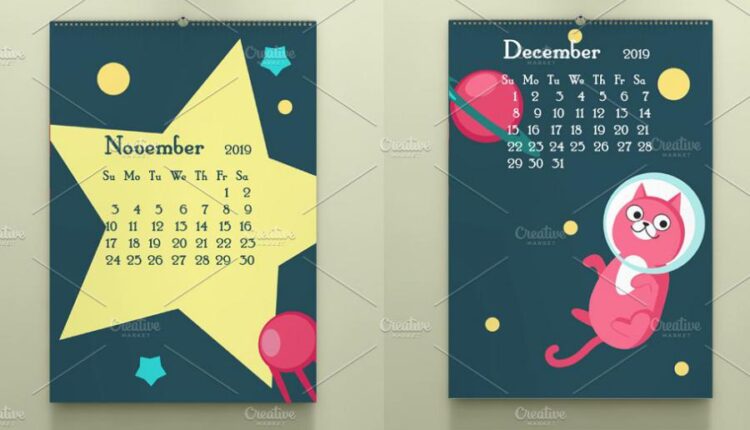 تقویم برای کودکان و نوجوانان   Space Calendar