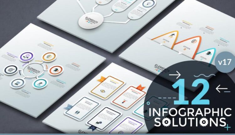 مجموعه وکتور های اینفوگرافیک   Infographic Solutions