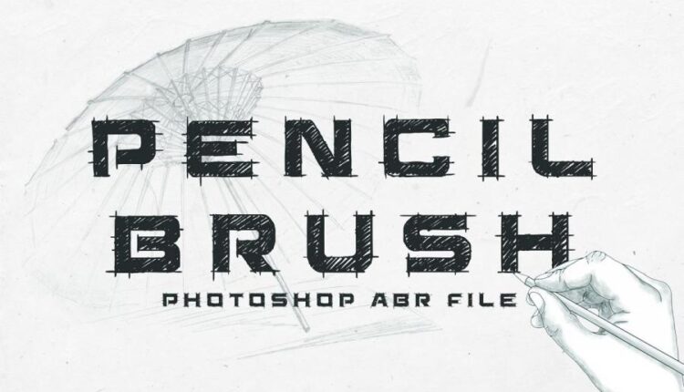 براش برای طراحی دستی   Photoshop Pencil Brush