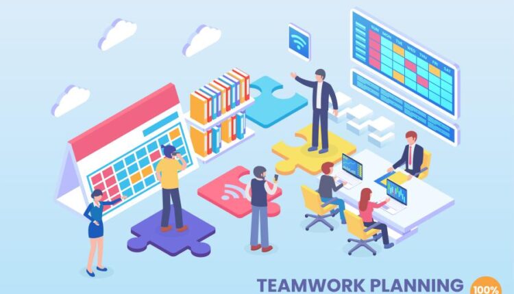 طرح های ایزومتریک تصویرسازی با موضوع کسب و کار   Vector