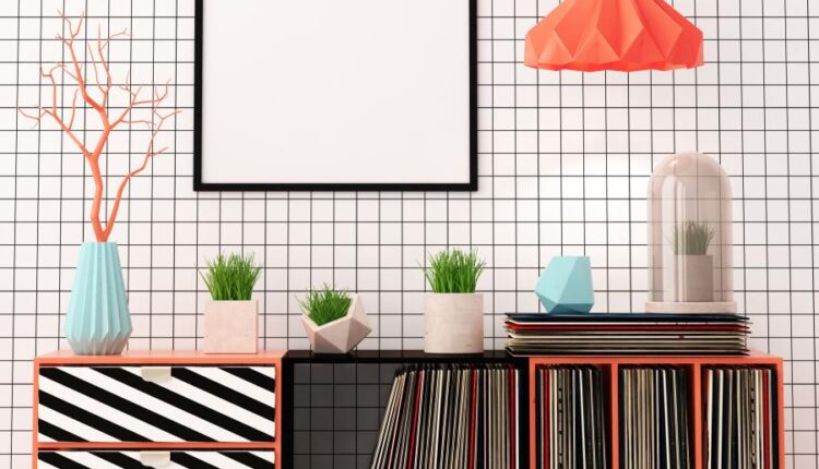 موکاپ پوستر در فضای داخلی خانه   Mock Up Poster