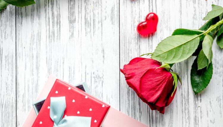 عکس استوک روز ولنتاین   Concept Valentine Day with Flower