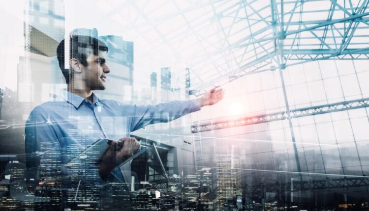 عکس استوک فضای فکری یک تاجر   Businessman in office