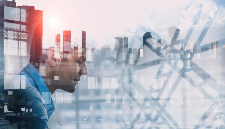 عکس استوک فضای فکری یک تاجر   Businessman in office