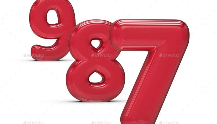 تصاویر png اعداد انگلیسی بادکنکی   Inflated Balloon Numbers