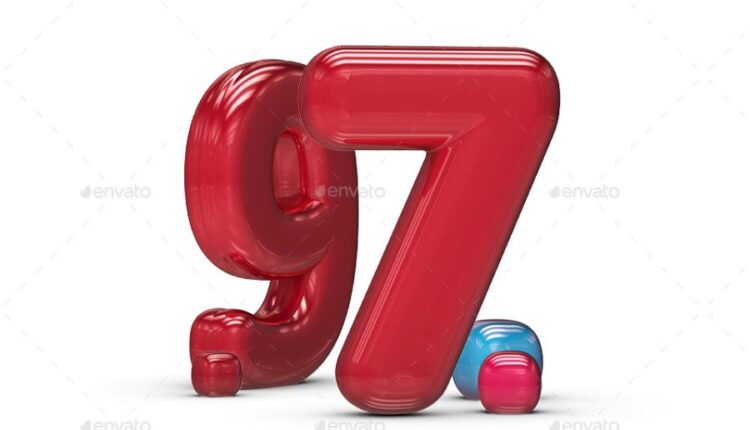 تصاویر png اعداد انگلیسی بادکنکی   Inflated Balloon Numbers
