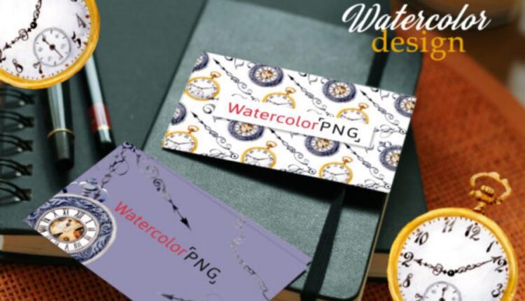 تصاویر PNG آبرنگی ساعت قدیمی   Watercolor OLD CLOCK