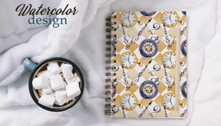 تصاویر PNG آبرنگی ساعت قدیمی   Watercolor OLD CLOCK