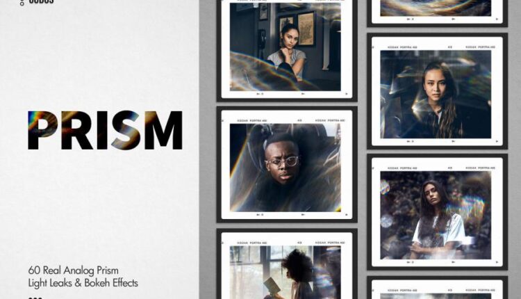 افکت و جلوه های نوری منشوری و کریستالی   Analog Light Leaks