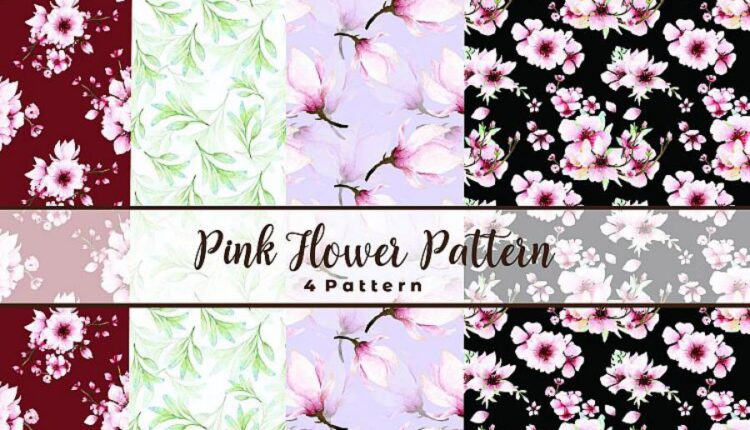 تصاویر PNG گل های صورتی ساکورا   Sakura Watercolor set