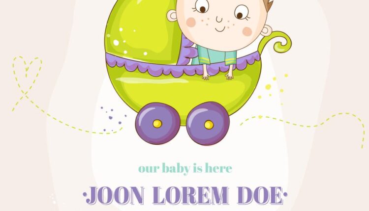 وکتور های فانتزی کودکانه   Baby Girl Sleeping With