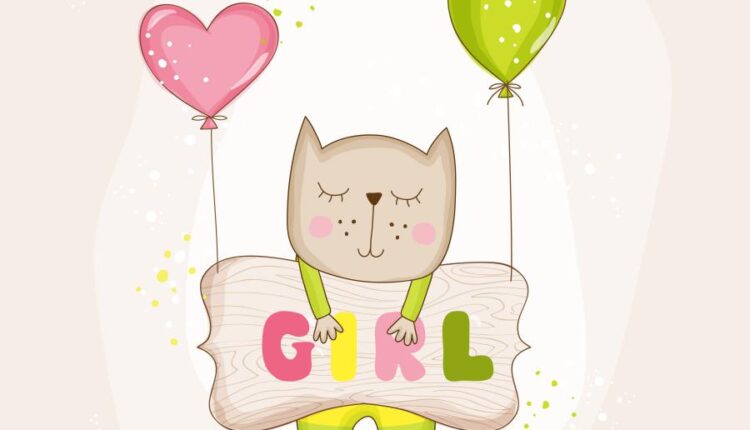 وکتور های فانتزی کودکانه   Baby Girl Sleeping With