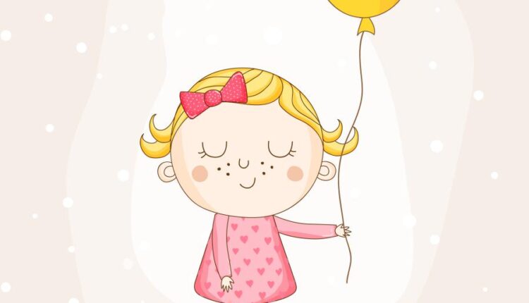 وکتور های فانتزی کودکانه   Baby Girl Sleeping With