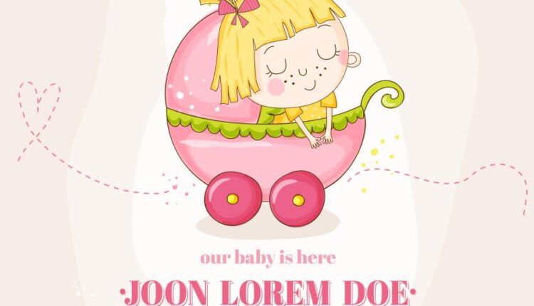 وکتور های فانتزی کودکانه   Baby Girl Sleeping With