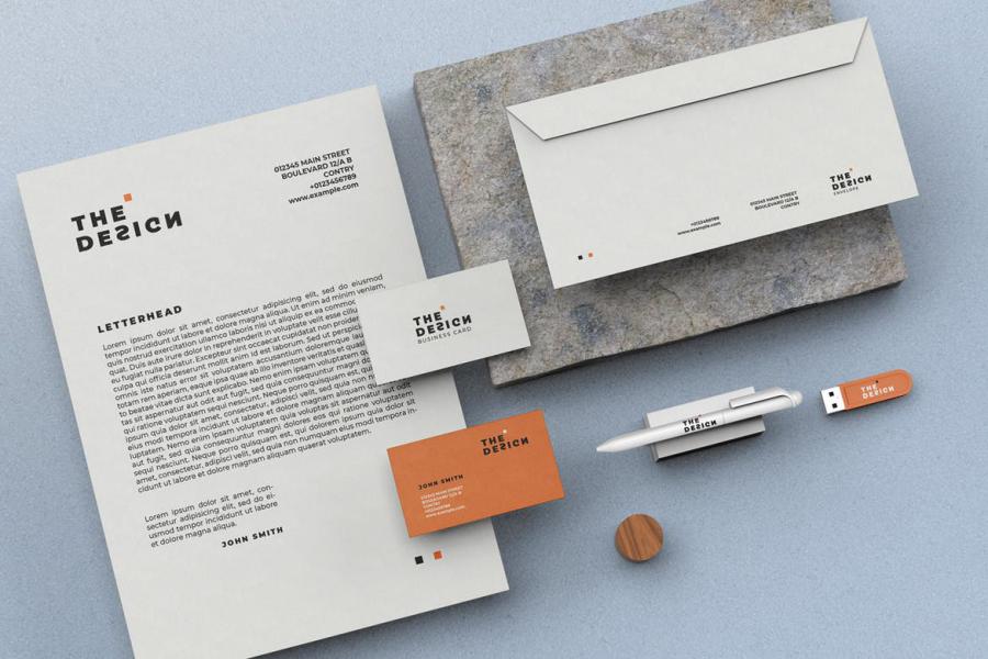 موکاپ ست اداری و لوازم التحریر Stationery Branding Mock Up