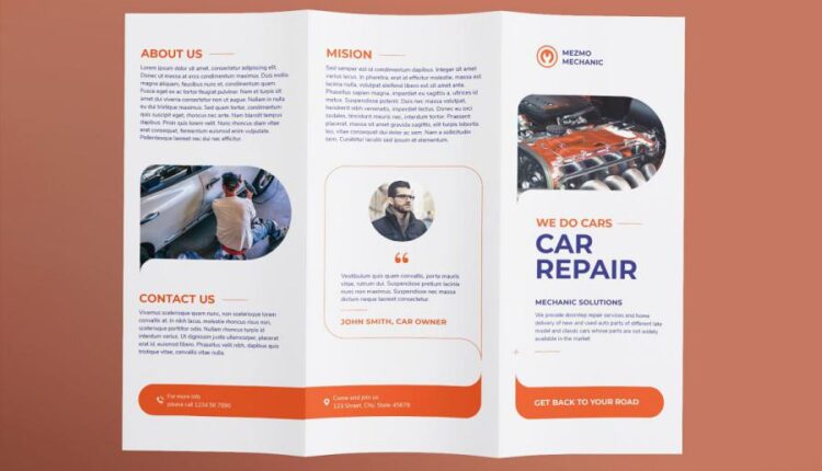 مجموعه تبلیغاتی بروشور ، کارت ویزیت مکانیکی   Car Repair